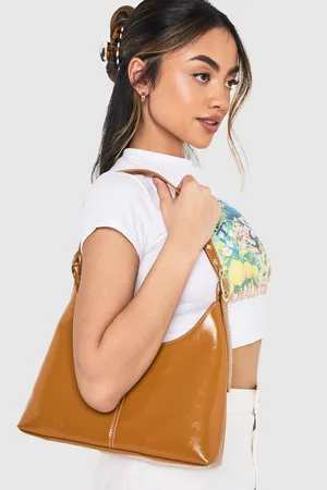 Boohoo Womens Stitch Detail Shoulder Bag - - One Size