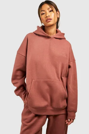 Boohoo Womens Oversized Over The Head Hoodie - - S