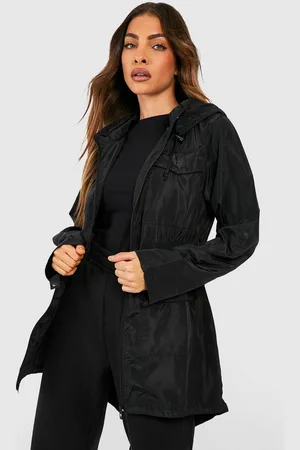 Boohoo Womens Elasticated Waist Mac - - 16