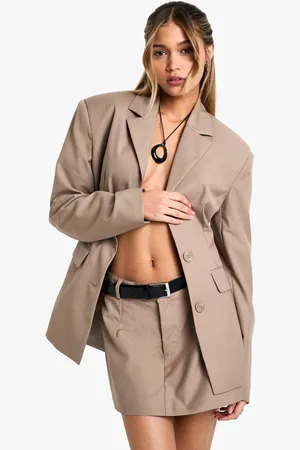 Boohoo Womens Cinched Waist Tailored Blazer - - 8
