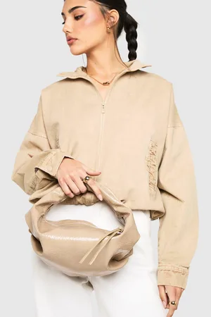 Boohoo Womens Textured Patent Slouchy Grab Bag - - One Size