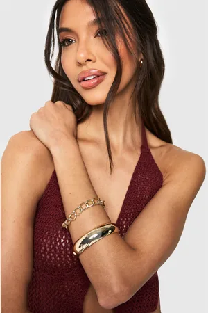 Boohoo Womens Chain And Bangle 2 Pack - - One Size