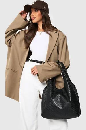 Boohoo Womens Woven Slouchy Tote Bag - - One Size