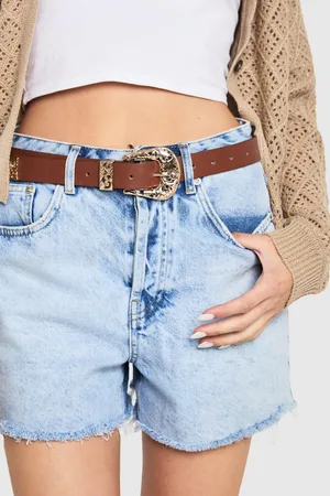 Boohoo Womens Western Hardware Belt - - One Size
