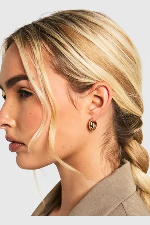 Boohoo Womens Chunky Mini Hoop Earrings - One Size