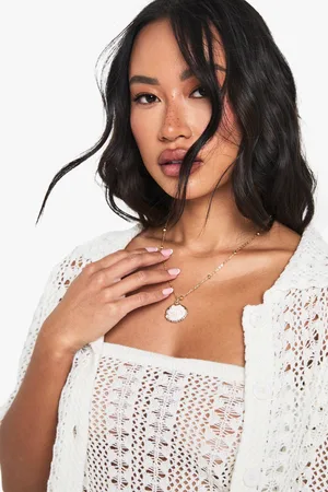 Boohoo Womens Shell Pendent Necklace - - One Size