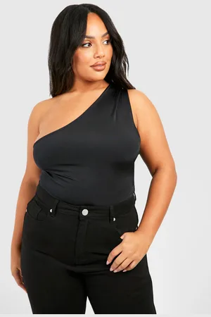 Boohoo Womens Plus Twist Back Bodysuit - - 24