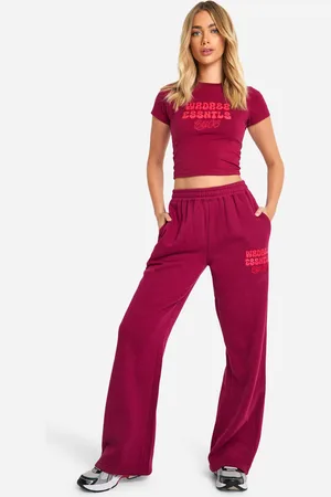 Boohoo Womens Wardrobe Essentials Bubble Straight Leg Jogger - - Xl
