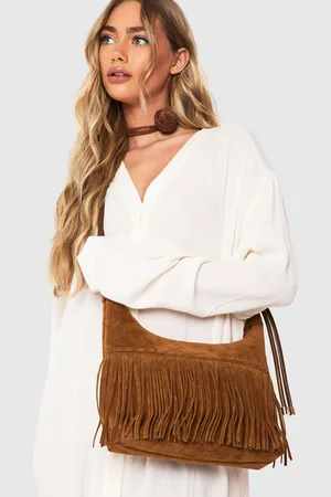 Boohoo Womens Fringe Trim Tote Bag - - One Size