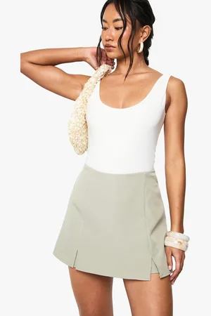 Boohoo Womens Woven Split Front Skort - - 6