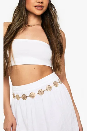 Boohoo Womens Metal Cut Out Disc Belt - - One Size