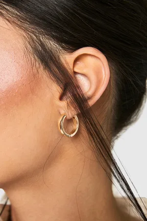 Boohoo Womens 3 Pack Hoop Earrings - One Size