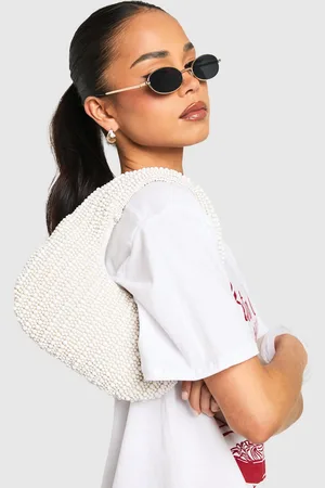 Boohoo Womens Beaded Mini Grab Bag - - One Size