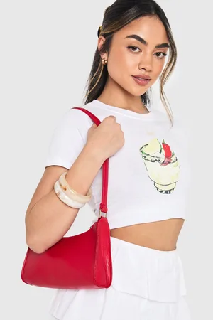 Boohoo Womens Structured Shoulder Bag - One Size