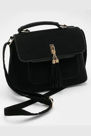 Boohoo Womens Suedette Tassel Crossbody Bag - - One Size