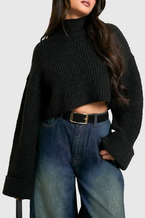 Boohoo Womens Faux Suede Chunky Gold Buckle Boyfriend Belt - - One Size