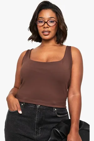 Boohoo Womens Plus Sculpt Scoop Neck Vest Top - - 16