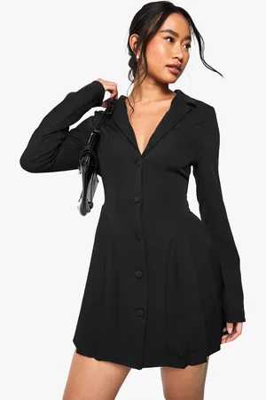 Boohoo Womens Volume Frill Blazer Dress - - 6
