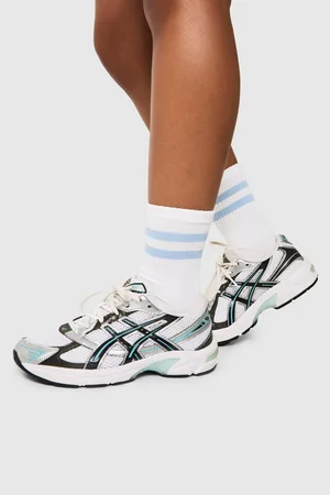 Boohoo Womens Striped Sport Sock 2 Pack - - One Size