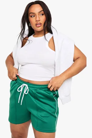 Boohoo Womens Plus Tricot Side Stripe Shorts - - 16