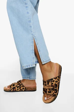 Boohoo Womens Double Buckle Footbed Slider - - 7