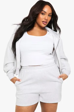 Boohoo Womens Plus Thick Waist Band Shorts - - 16