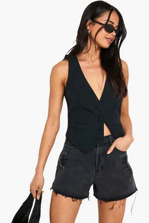 Boohoo Womens Washed Denim Shorts - 12