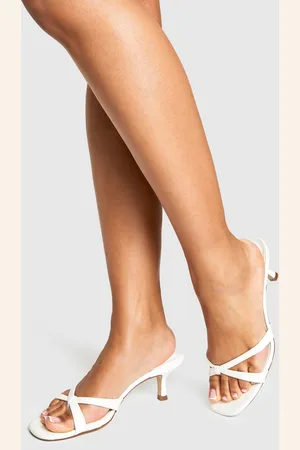 Boohoo Womens Toe Post Low Heeled Mules - - 3