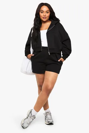 Boohoo Womens Plus Thick Waist Band Shorts - - 16