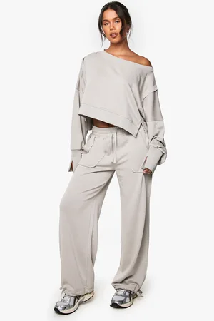 Boohoo Womens Deconstructed Straight Leg Jogger - - S