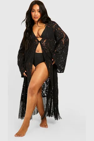 Boohoo Womens Plus Crochet Beach Dress - - 16