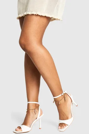 Boohoo Womens Starfish Charm Detail 2 Part Heels - - 3