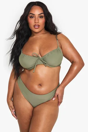 Boohoo Womens Plus Swimwear Essentials Underwired Bikini Top - - 16