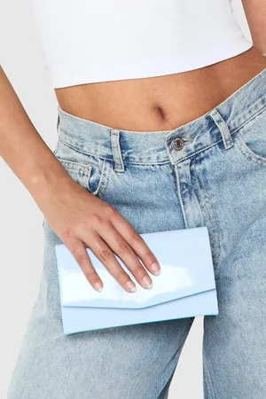 Boohoo Womens Patent Envelope Clutch - - One Size