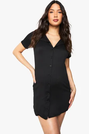 Boohoo Womens Maternity Button Through Collar Nightie - - 8