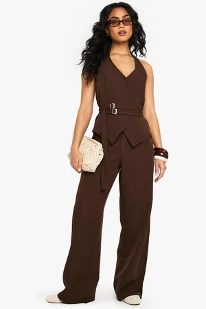 Boohoo Womens Fit & Flare Tailored Trouser - - 8