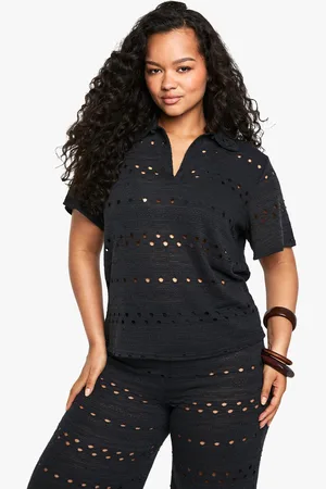 Boohoo Womens Plus Boxy Beach Shirt - - 16