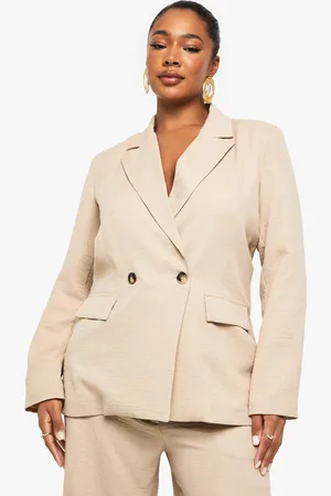 Boohoo Womens Plus Oversized Single Breatsed Blazer - - 16