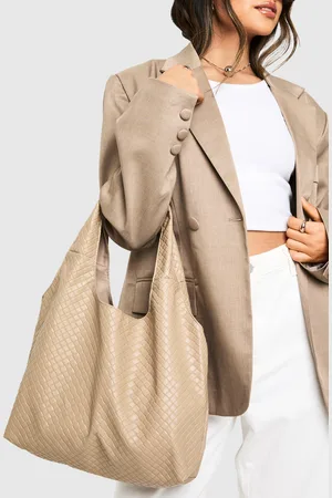 Boohoo Womens Woven Slouchy Tote Bag - - One Size
