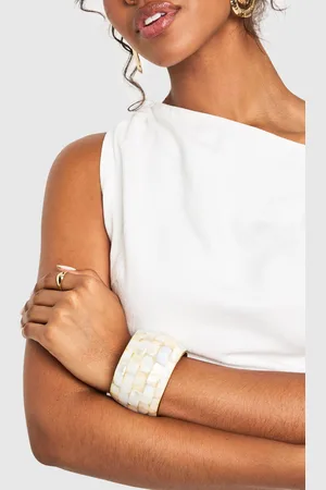 Boohoo Womens Pearlised Statement Bangle - - One Size
