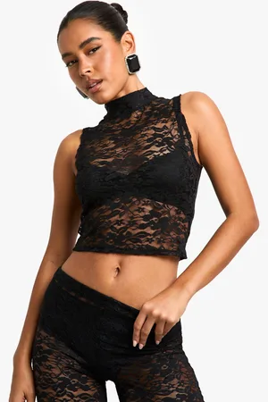 Boohoo Womens Lace Vest Top - - 12