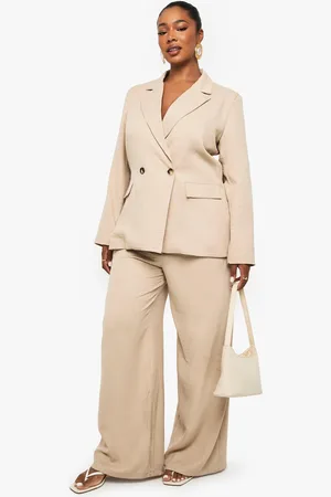 Boohoo Womens Plus Tailored Straight Leg Trouser - - 16