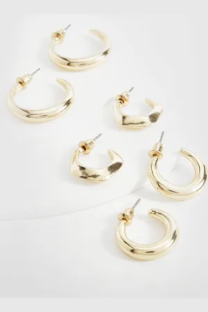 Boohoo Womens Chunky Multipack Earrings - One Size