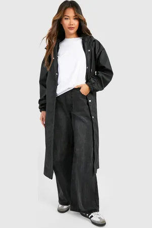 Boohoo Womens Midaxi Hooded Mac - - 12