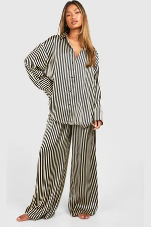 Boohoo Womens Stripe Oversized Pyjama Set - - 6