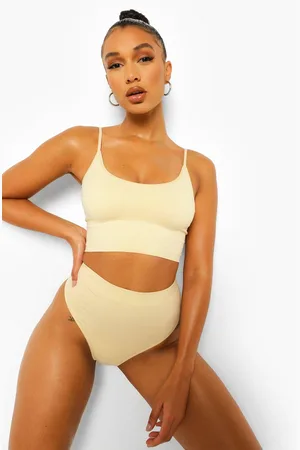 Boohoo Womens Second Skin Brushed Control Thong - - S