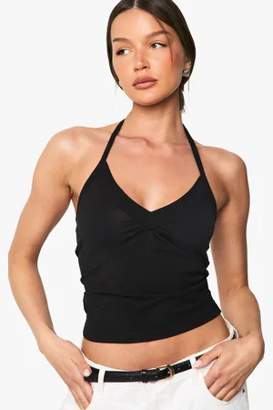 Boohoo Womens Cotton V Neck Vest Top - - 6