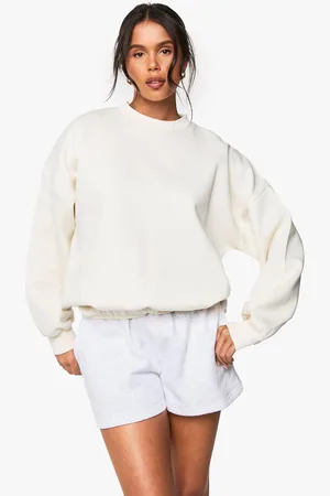 Boohoo Womens Bubble Hem Sweatshirt - - S