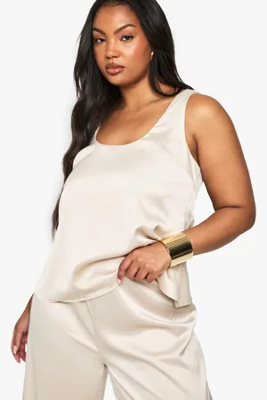 Boohoo Womens Plus Scoop Neck Top - - 16