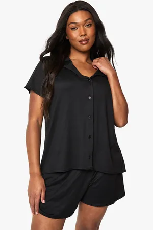 Boohoo Womens Plus Short Sleeve & Short Pj Set - - 16